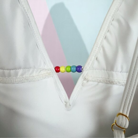 NWT Charlie Holiday Jodie Shirred One Piece Swimwear Swimsuit - Picture 6 of 7